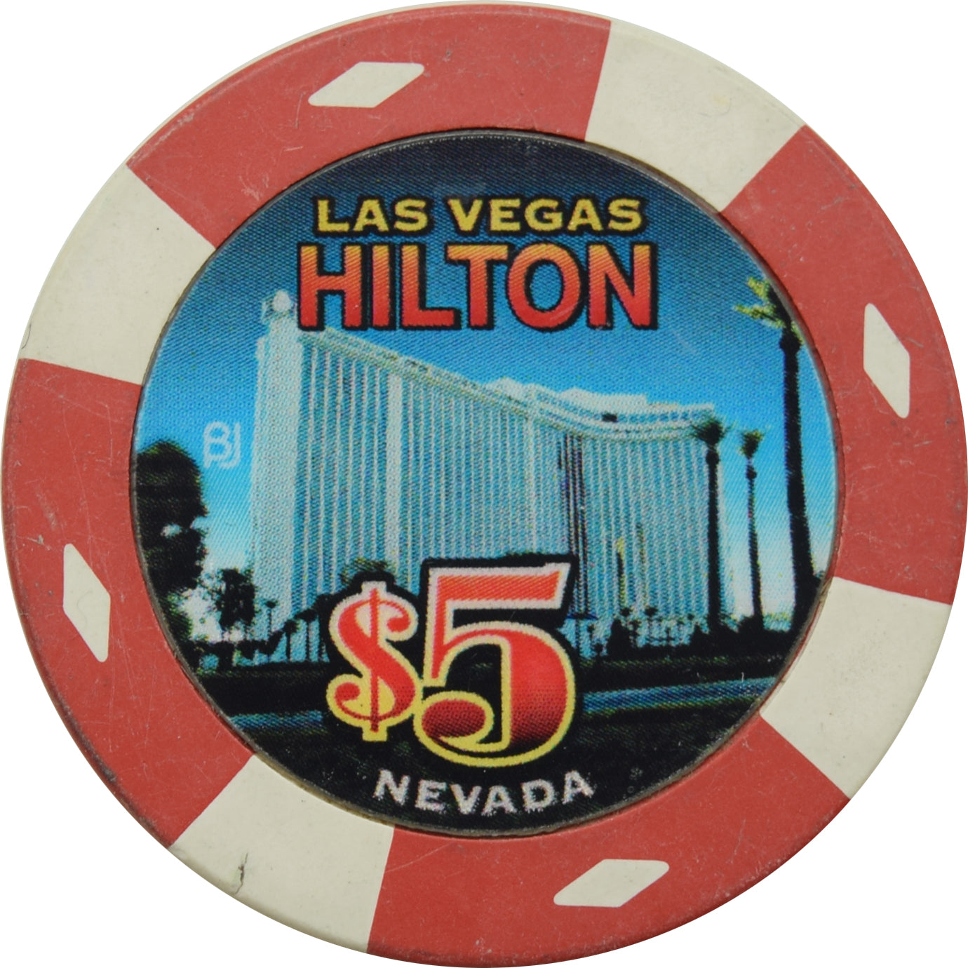 Las Vegas Hilton Casino Las Vegas Nevada $5 Chip 2005