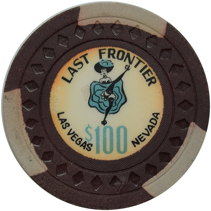 Last Frontier Casino Las Vegas Nevada $100 Chip 1959