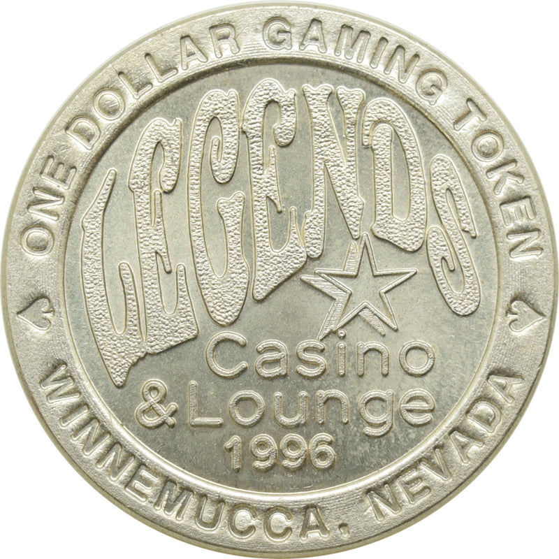 Legends Casino and Lounge Winnemucca NV $1 Token 1996