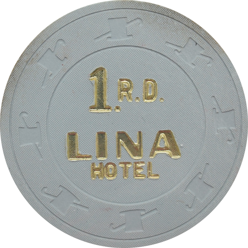 Lina Hotel Casino Santo Domingo Dominican Republic $1 Grey Chip