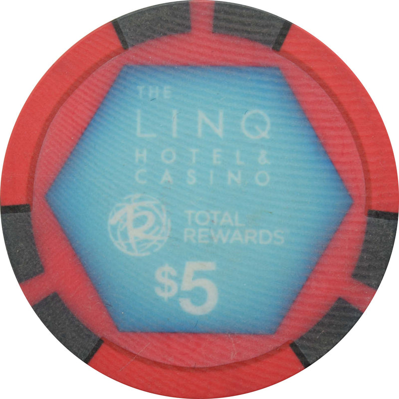 The Linq Casino Las Vegas Nevada $5 Chip 2014