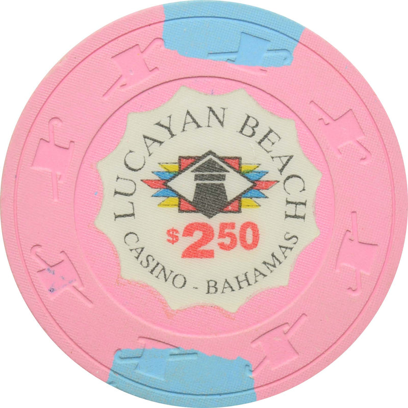 Lucayan Beach (Monte Carlo Casino) Lucaya Bahamas $2.50 Chip