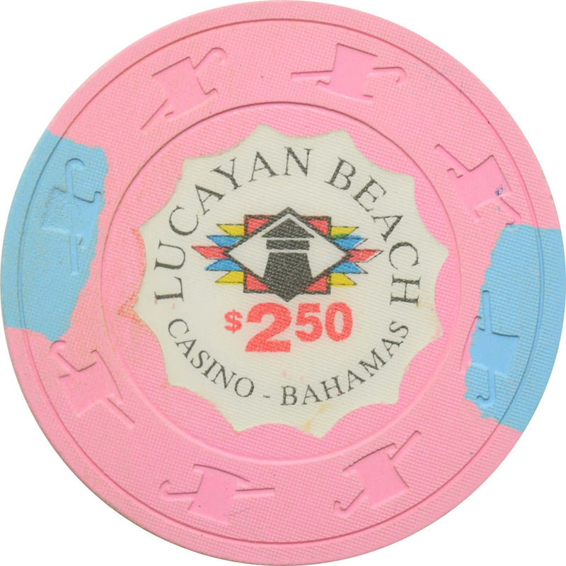 Lucayan Beach (Monte Carlo Casino) Lucaya Bahamas $2.50 Chip