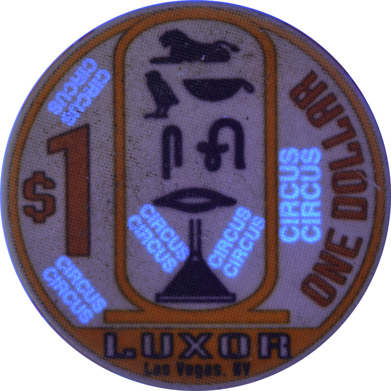 Luxor Casino Las Vegas Nevada $1 Chip 1995