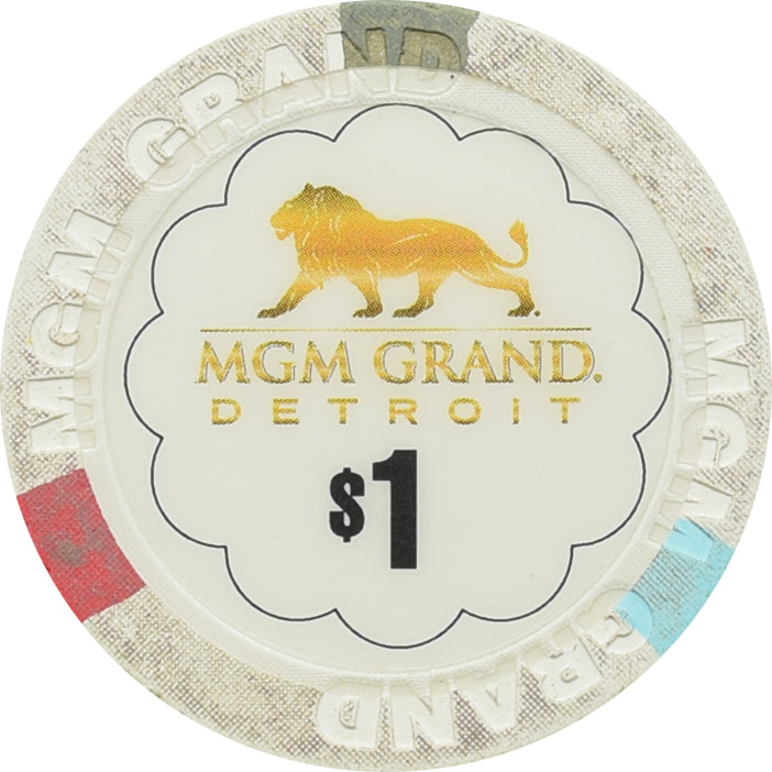 MGM Grand Casino Detroit Michigan $1 Chip