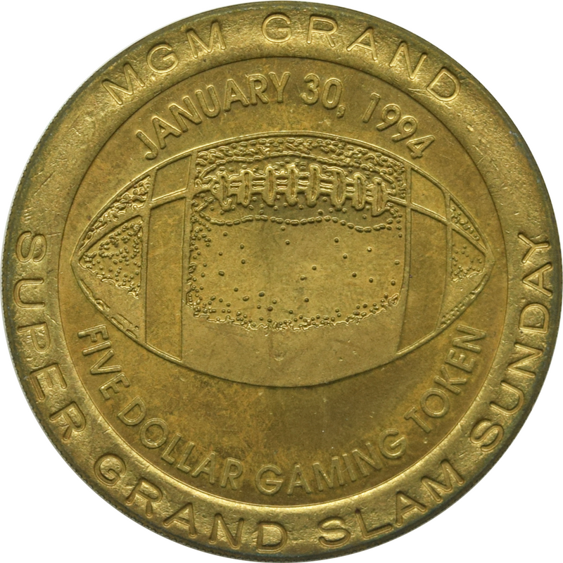 MGM Grand Casino Las Vegas Nevada $5 Token 1994