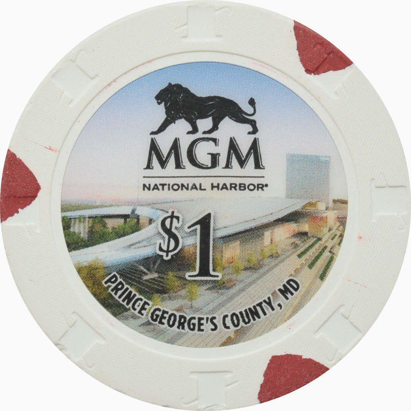 MGM National Harbor Casino National Harbor Maryland $1 Chip