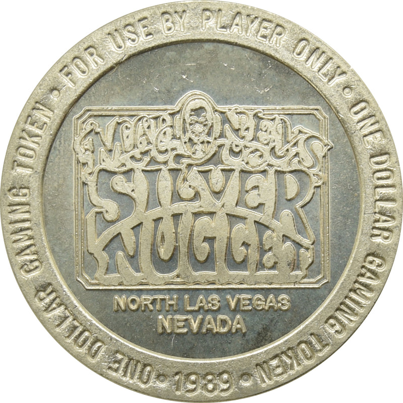 Silver Nugget (Mahoney's) Casino N. Las Vegas NV $1 Token 1989