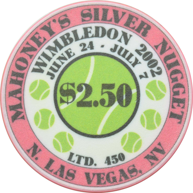 Mahoney's Silver Nugget Casino N. Las Vegas Nevada $2.50 Wimbledon Chip 2002