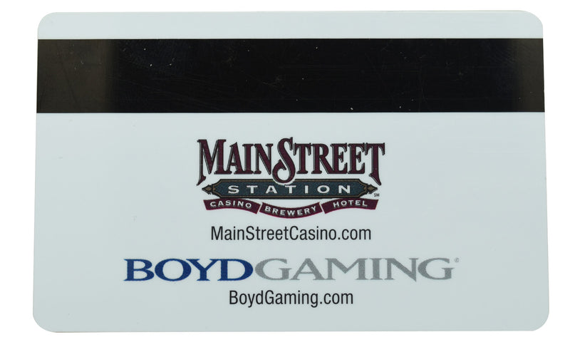 Main Street Casino Las Vegas Nevada B-Connected Blue Hotel Room Key