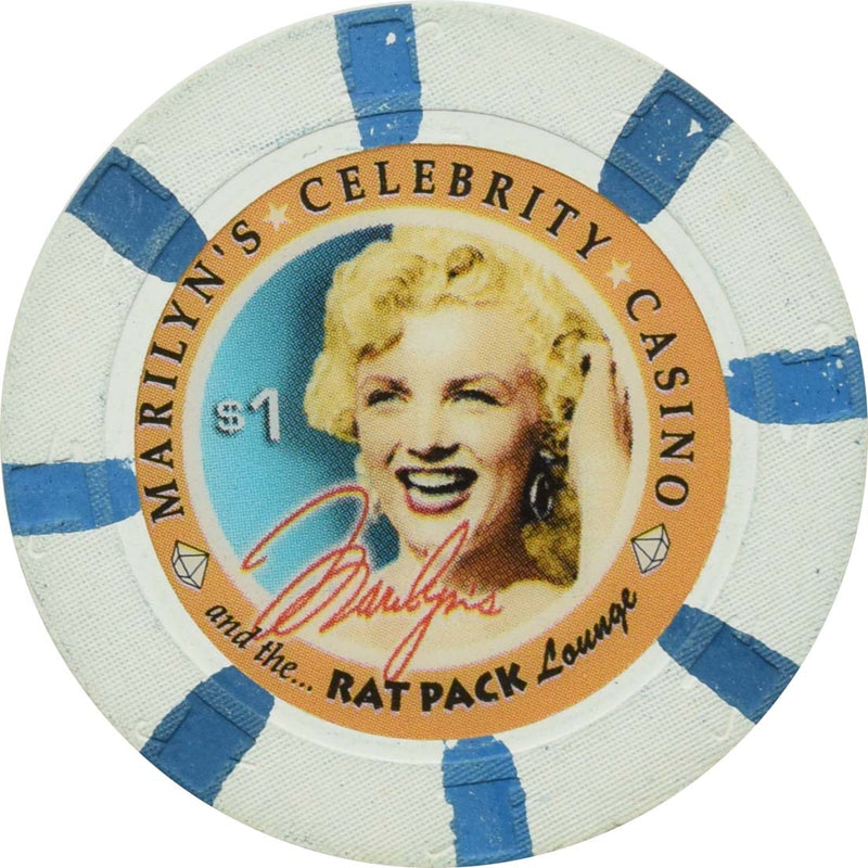 Marilyn's Celebrity Casino Spokane Washington $1 Chip