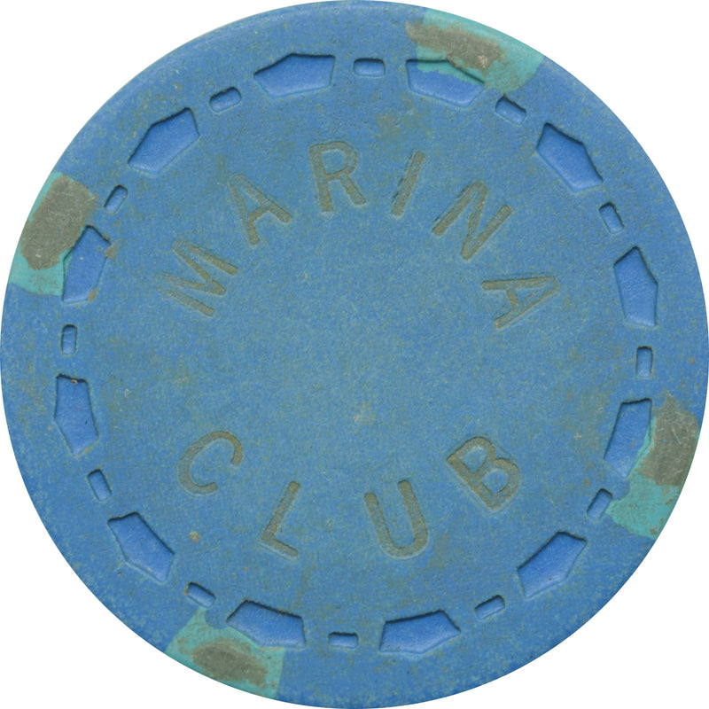 Marina Club Casino Marina California Non-Denomination Chip