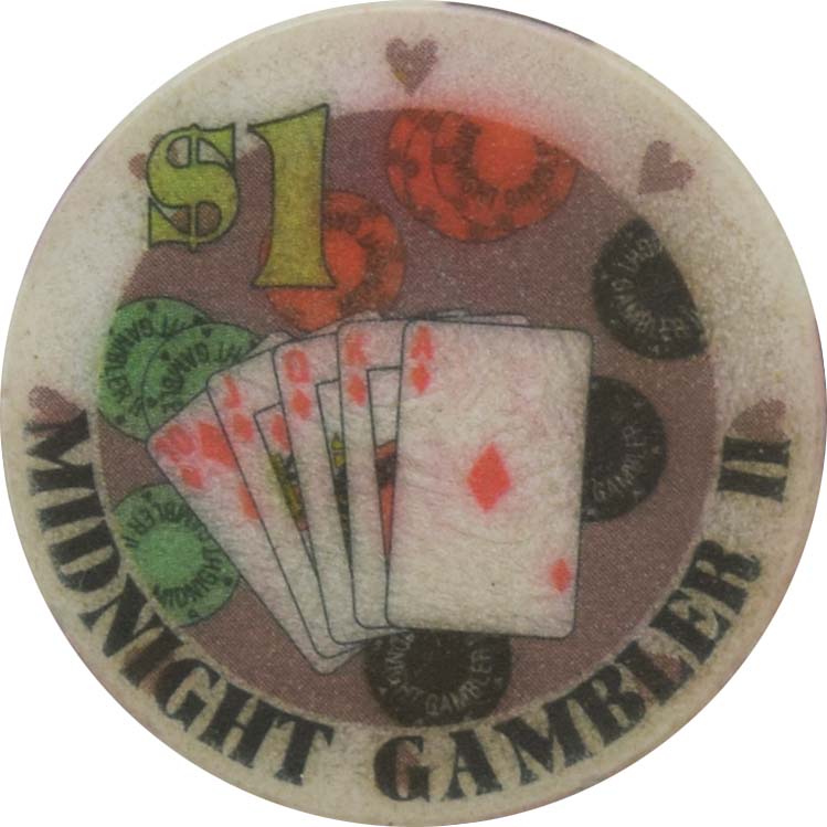 Midnight Gambler II Day Cruise Freeport New York $1 Chip