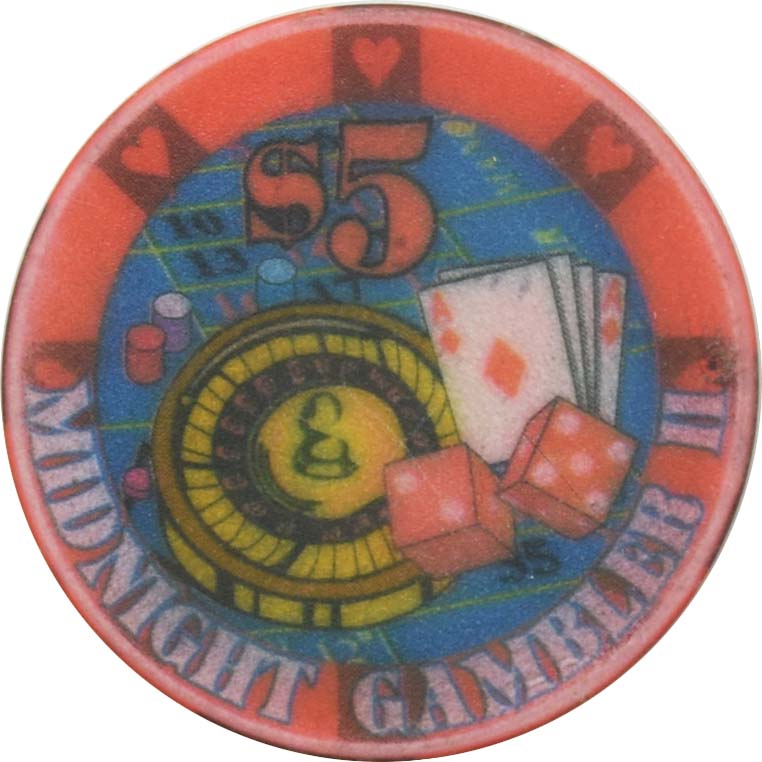 Midnight Gambler II Day Cruise Freeport New York $5 Chip