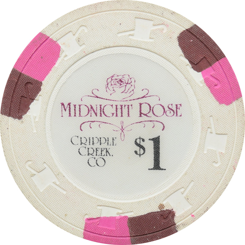 Midnight Rose Casino Cripple Creek CO $1 Chip