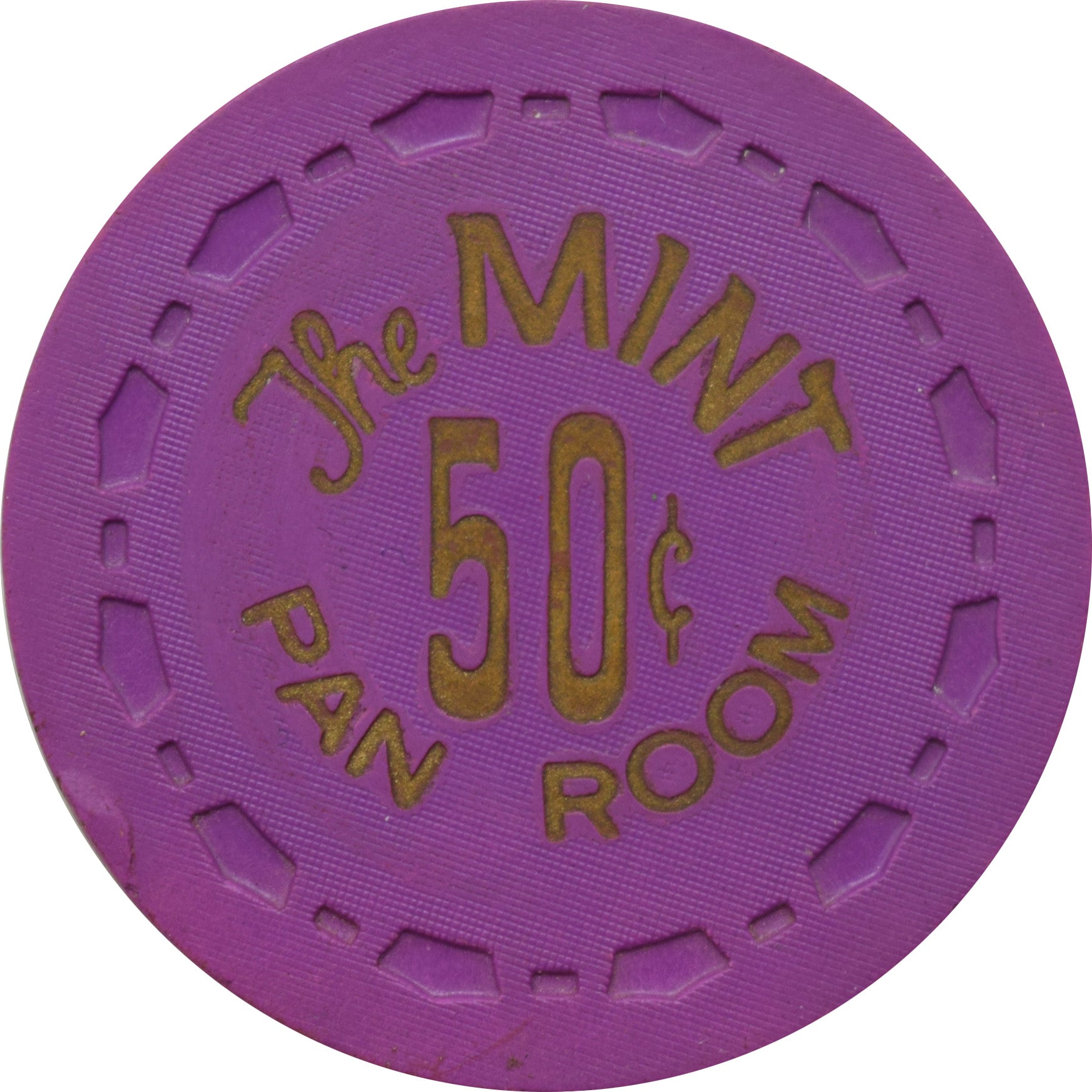 The Mint Casino Las Vegas Nevada 50 Cent Pan Room Chip 1965