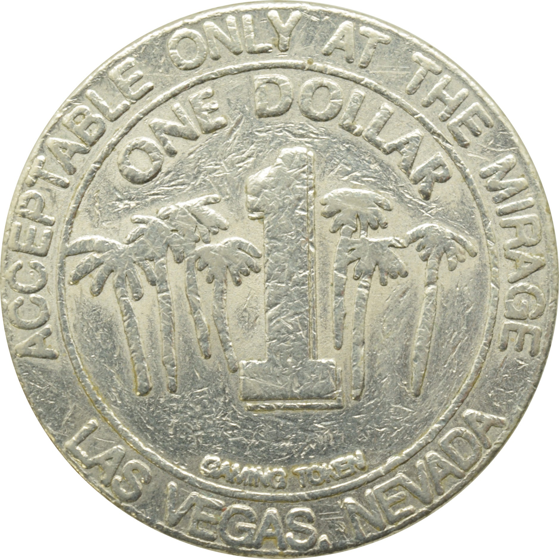 Mirage Casino Las Vegas Nevada $1 Token 1989