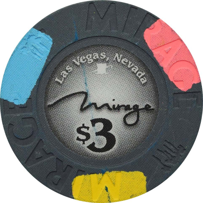 Mirage Casino Las Vegas Nevada $3 Chip 2009