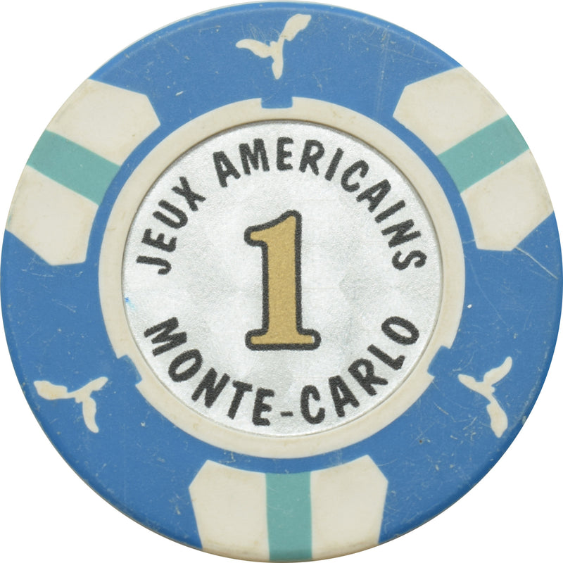 Societé des Bains de Mer - Casino de Monte Carlo $1 Chip