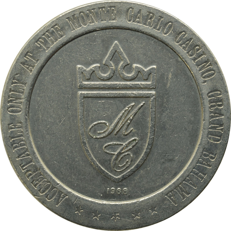 Lucayan Beach (Monte Carlo Casino) Lucaya Bahamas $1 Token 1968