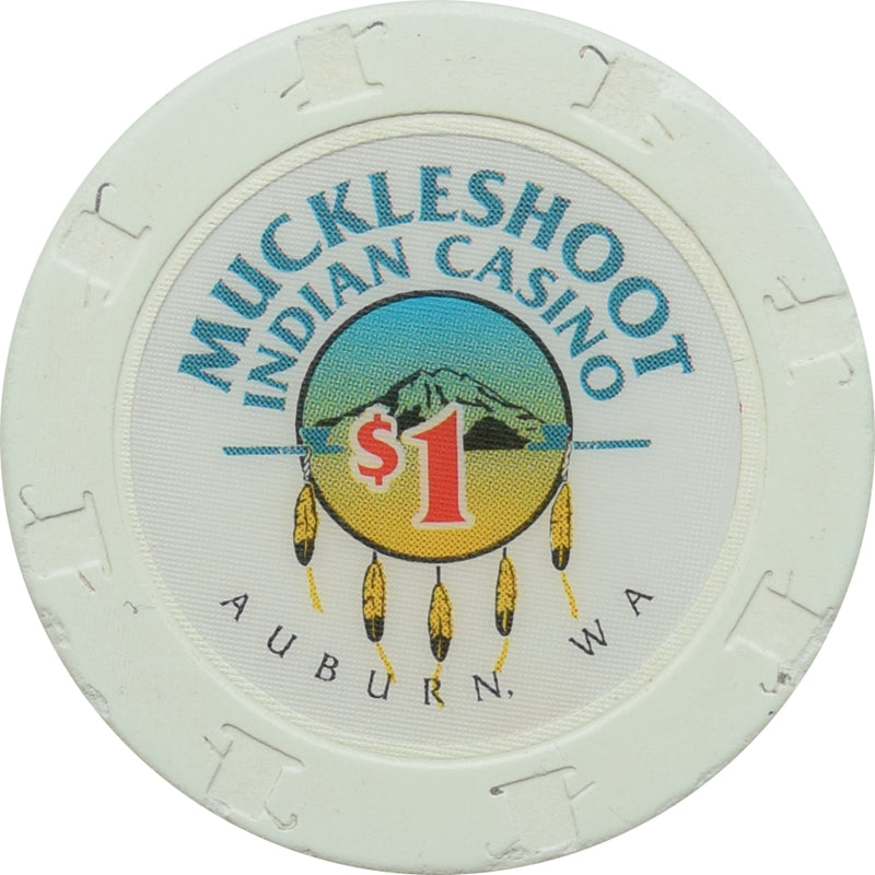 Muckleshoot Casino Auburn Washington $1 Chip