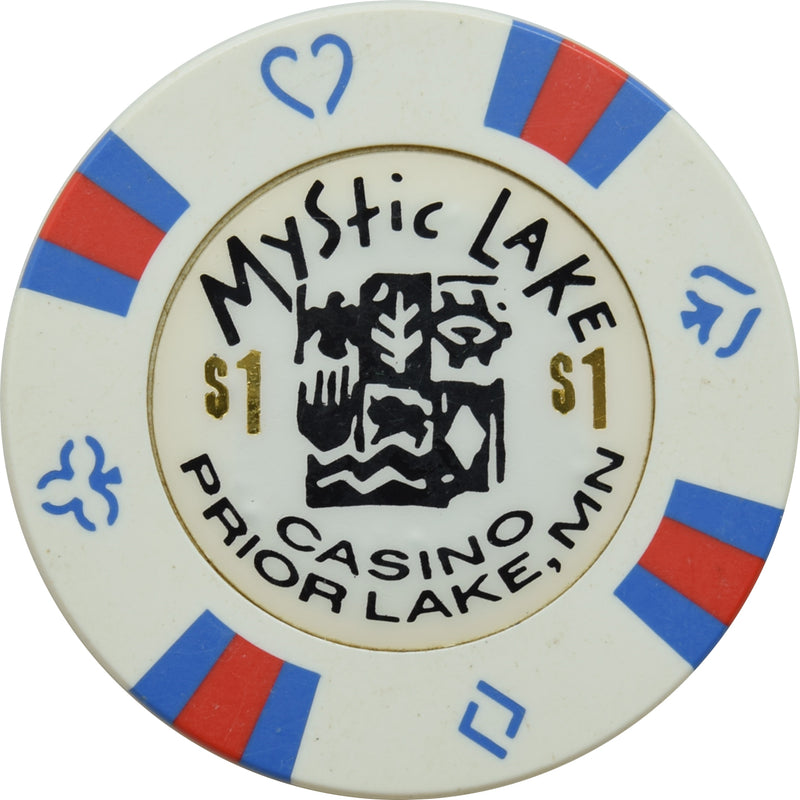 Mystic Lake Casino Prior Lake Minnesota $1 Chip