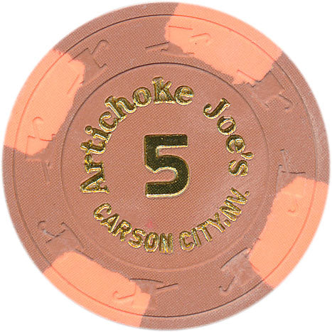 Artichoke Joe's Casino Carson City Nevada  5 NCV Chip 1980