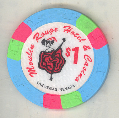 Moulin Rouge Casino Las Vegas Nevada $1 Chip 1993