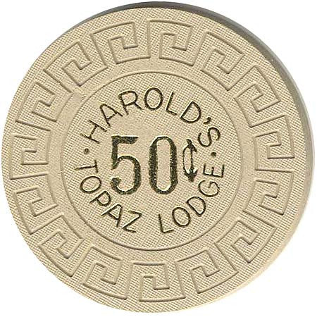 Harold's Topaz Lodge 50cent Beige chip - Spinettis Gaming