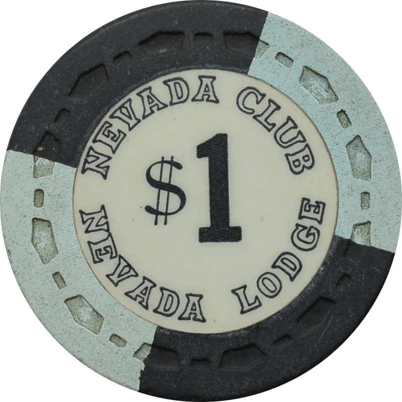 Nevada Club Lodge Casino Reno Nevada $1 Chip 1964