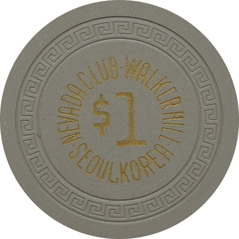 Nevada Club Walker Hill Military Casino $5 Chip Seoul South Korea