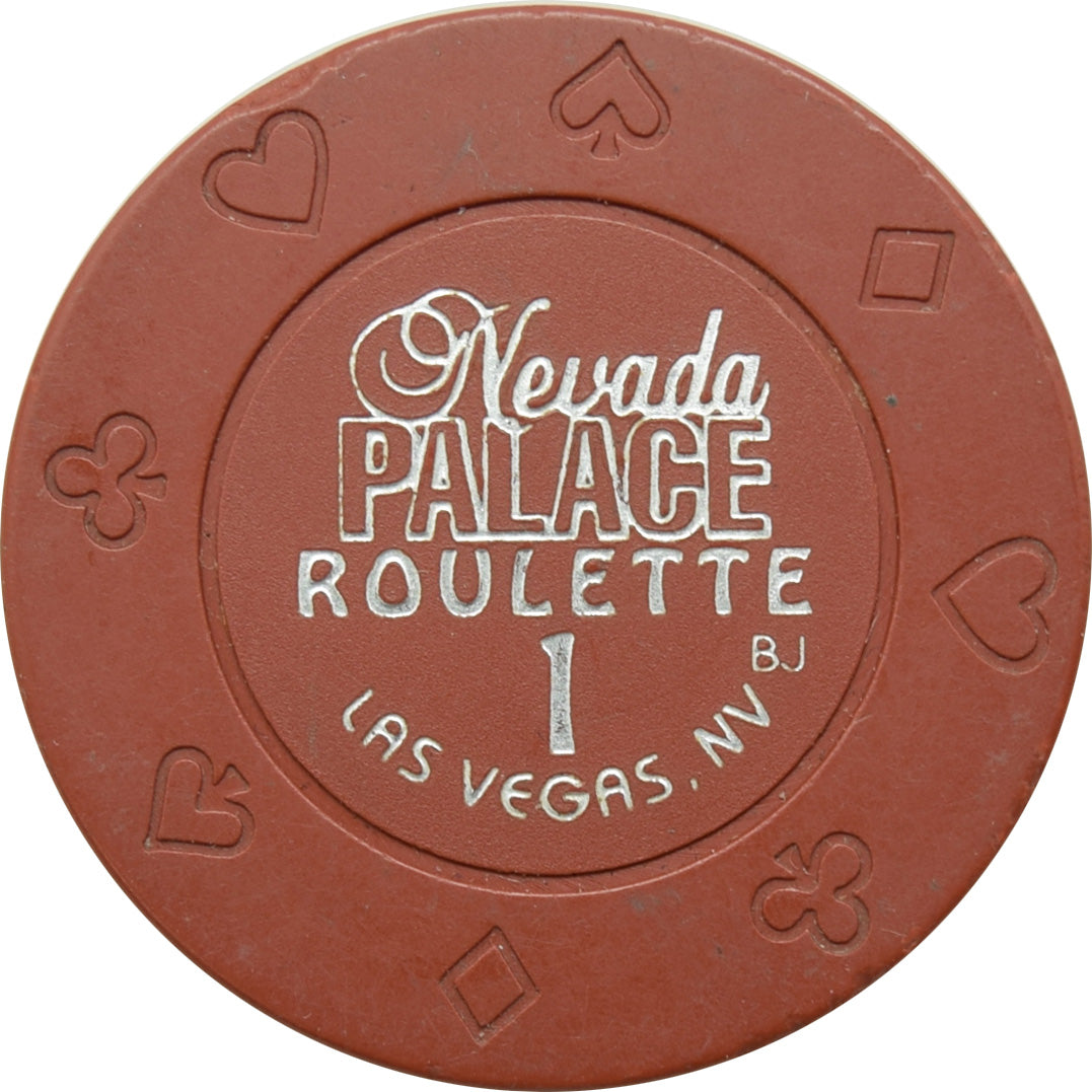 Nevada Palace Casino Las Vegas Nevada Brown Roulette 1 Chip 2004