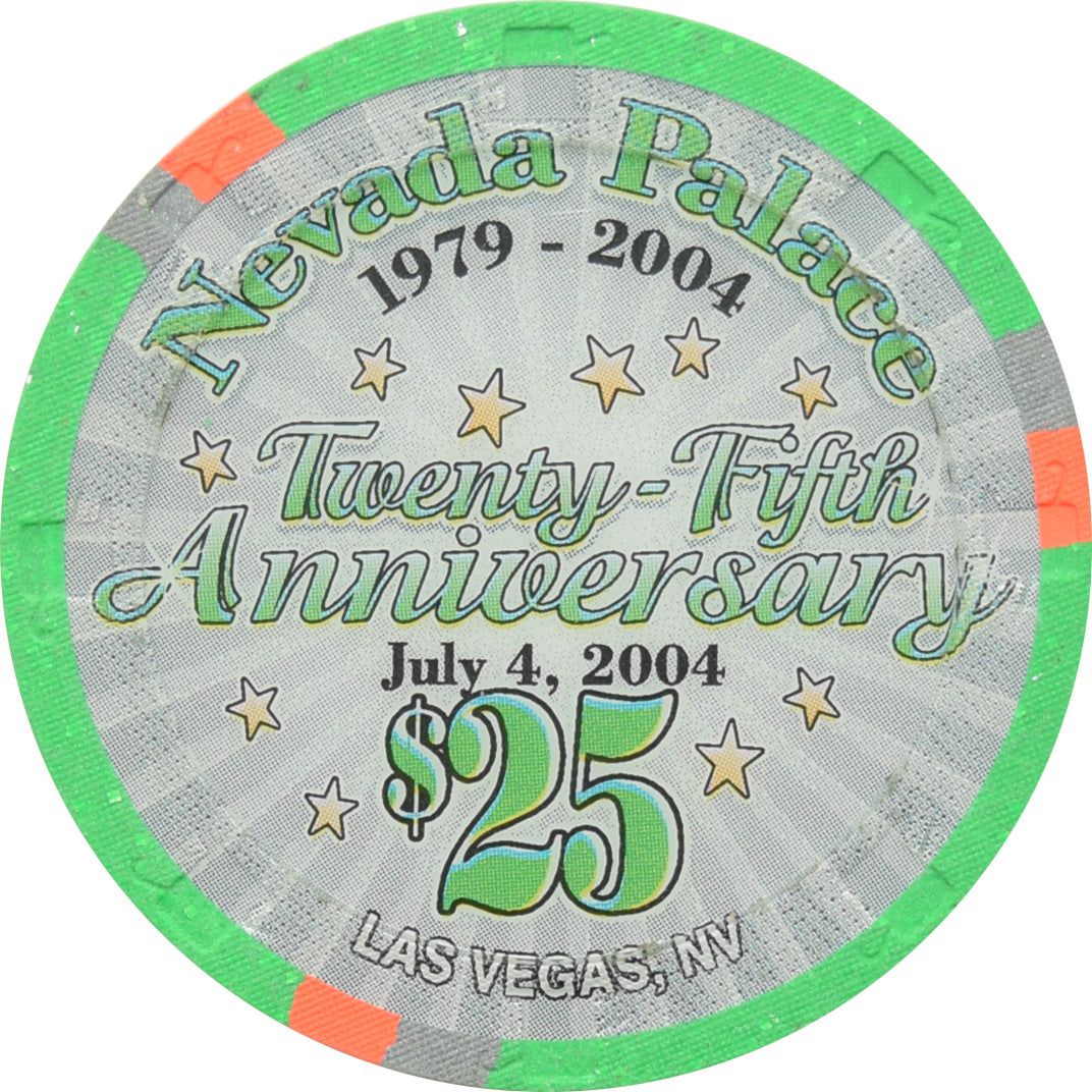 Nevada Palace Casino Las Vegas Nevada $25 25th Anniversary Chip 2004