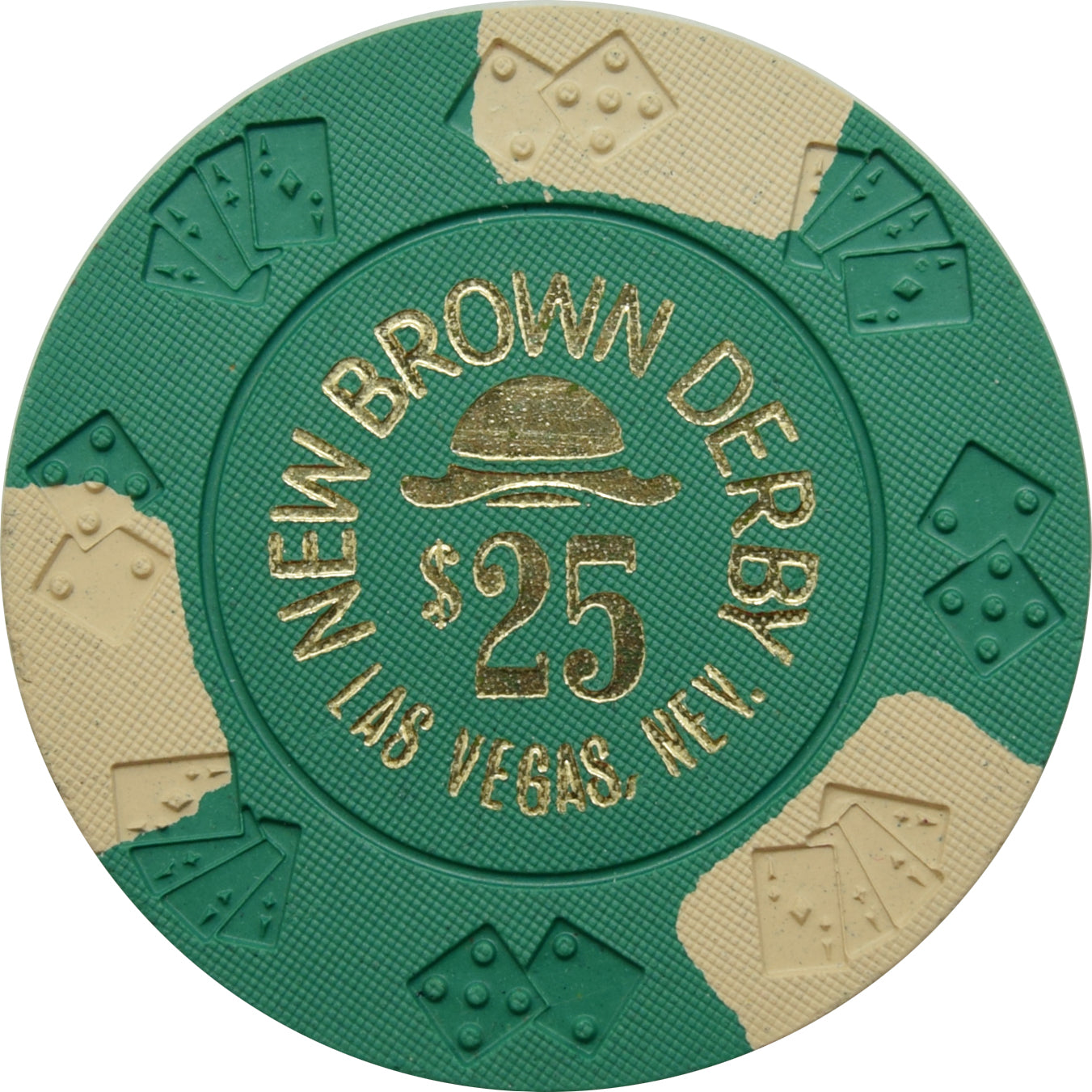 New Brown Derby Casino Las Vegas Nevada $25 Chip 1979