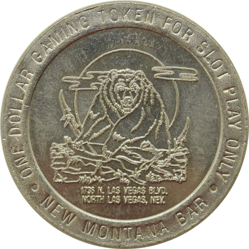 New Montana Bar Casino Las Vegas Nevada $1 Token 1989