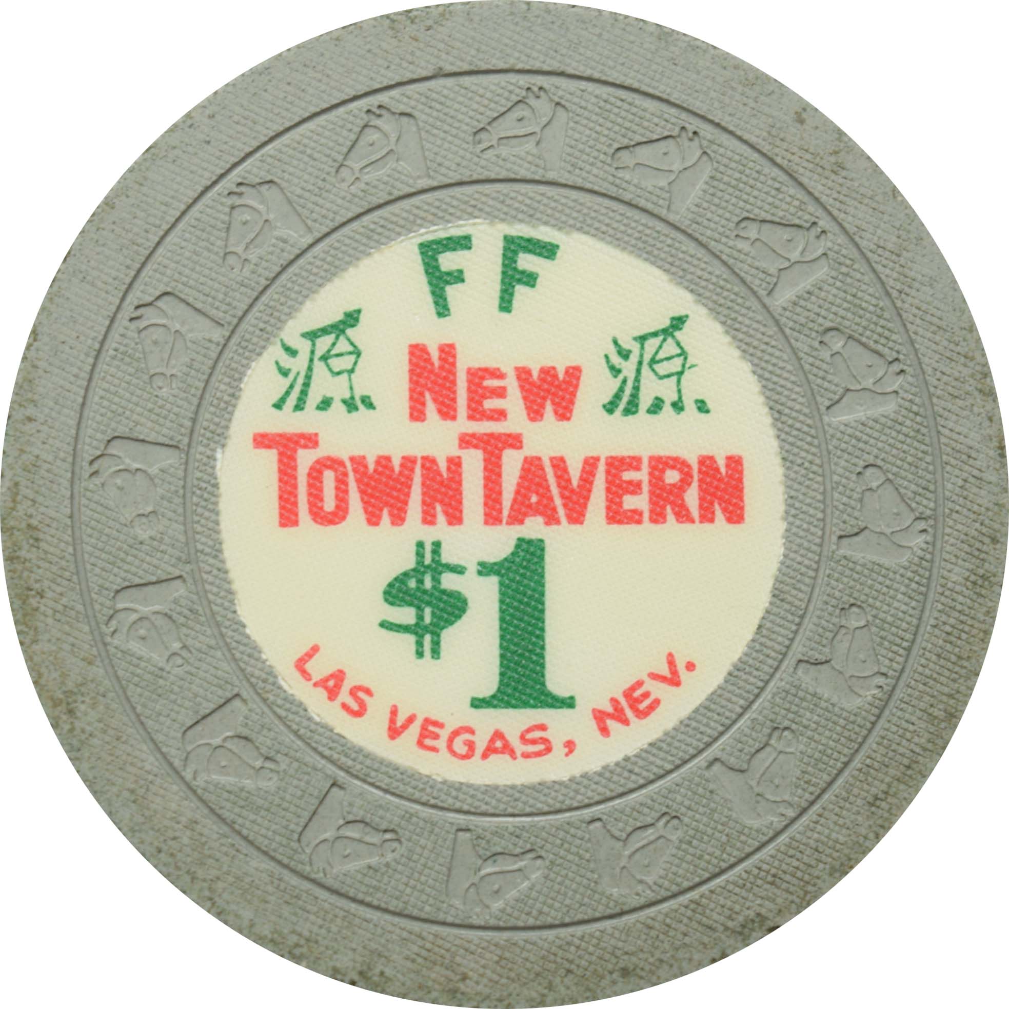 New Town Tavern Casino Las Vegas Nevada $1 Chip 1963