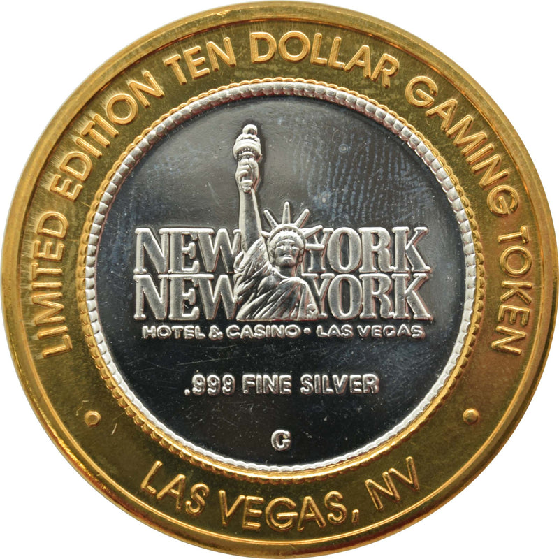 New York New York Casino Las Vegas "Rita Rudner" $10 Silver Strike .999 Fine Silver 2003