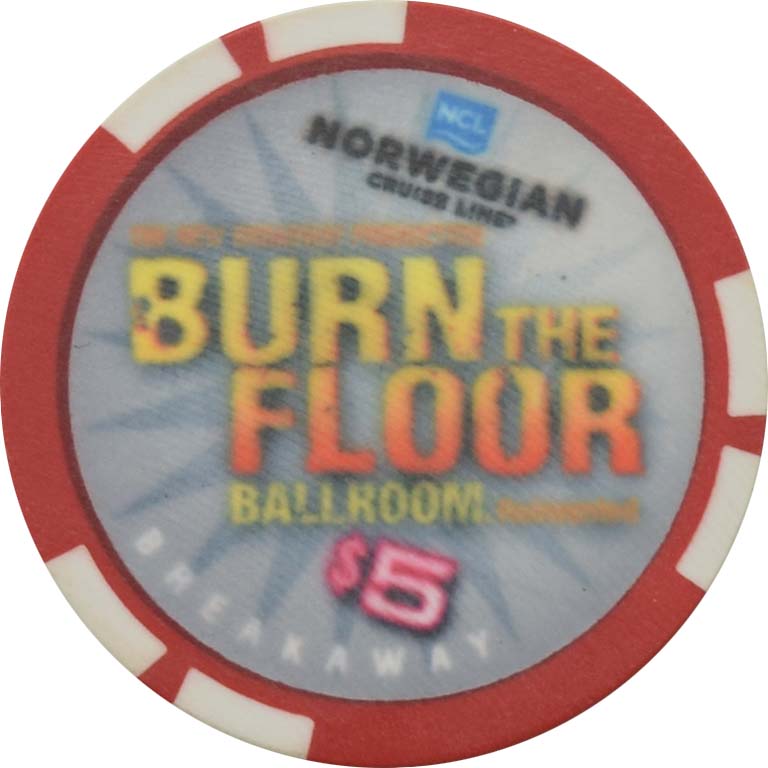 Norwegian Cruise Line (NCL) Casino $5 Ceramic Chip