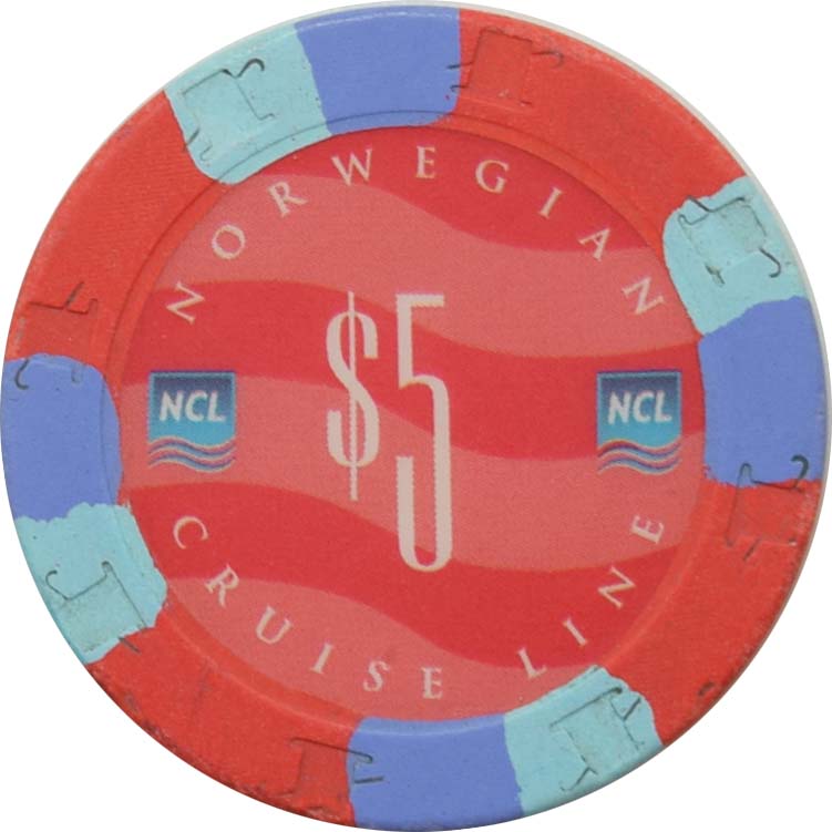 Norwegian Cruise Line (NCL) Casino $5 RHC Chip