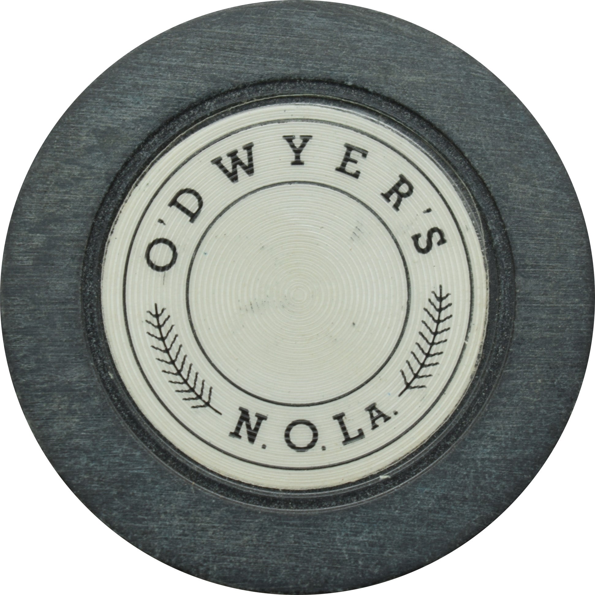 O'Dwyer's Illegal Casino New Orleans Louisiana Black Roulette Chip