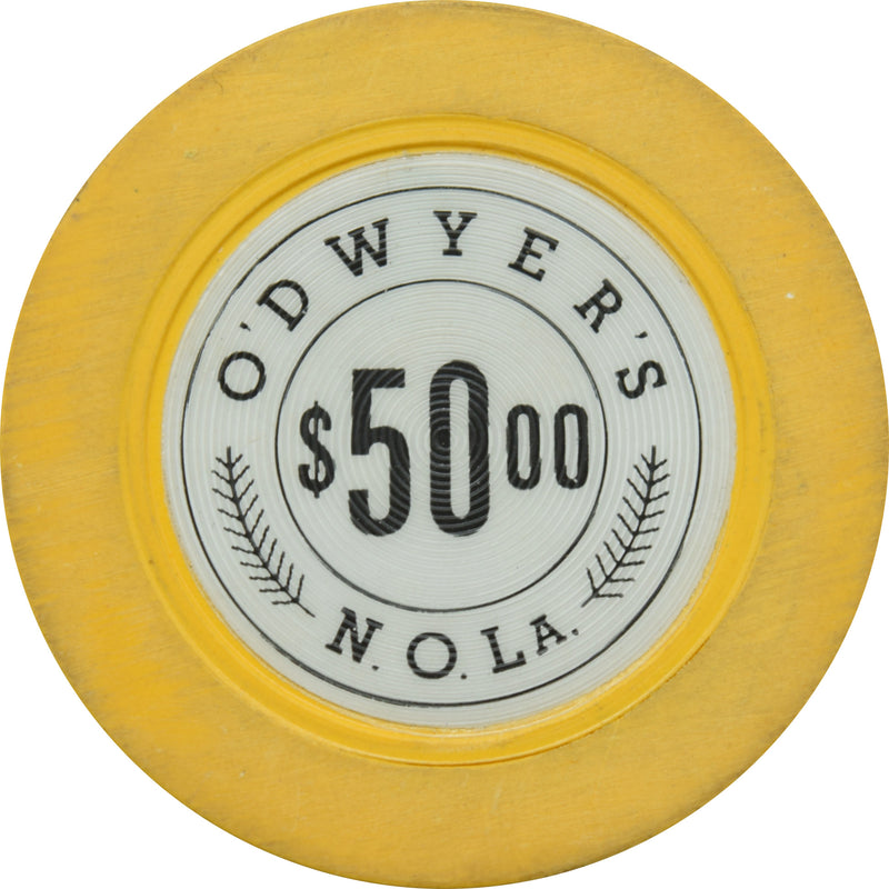 O'Dwyer's Illegal Casino New Orleans Louisiana $50 Chip