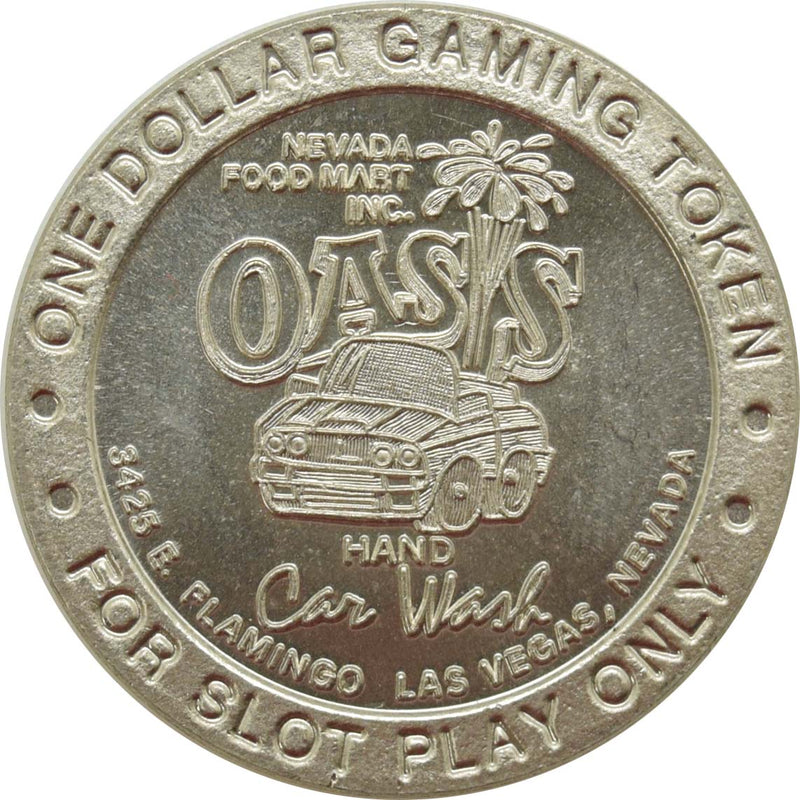 Oasis Hand Car Wash Casino Las Vegas Nevada $1 Token 1996