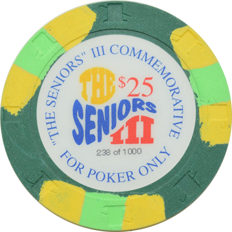 Oceanside Card Room Casino Oceanside California $25 Seniors III Chip