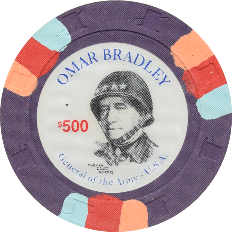 Omar Bradley U.S. Generals $500 Chip Paulson Fantasy