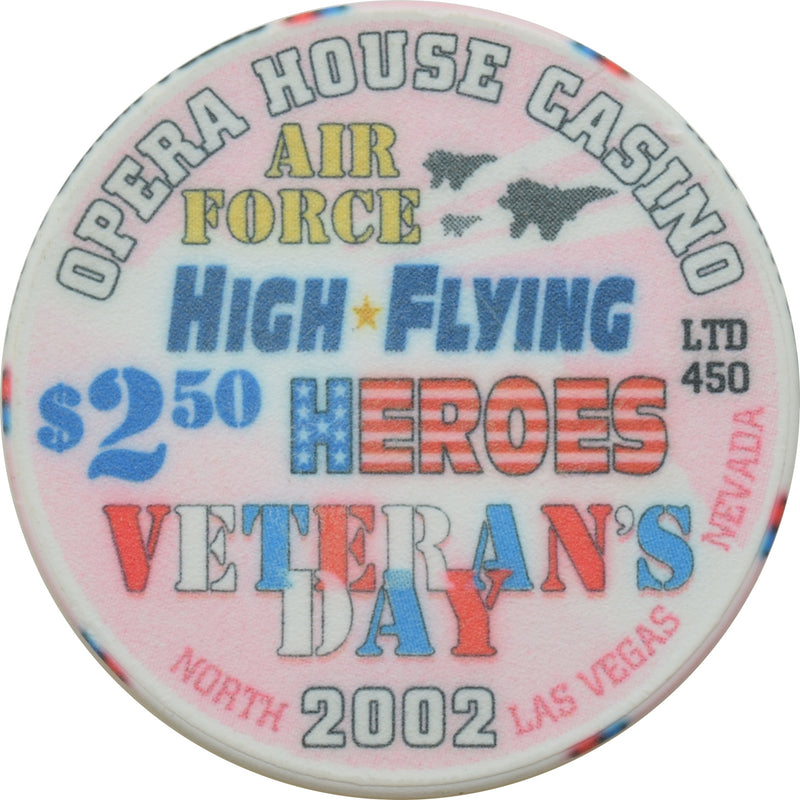 Opera House Casino N. Las Vegas Nevada $2.50 Chip Veteran's Day 2002