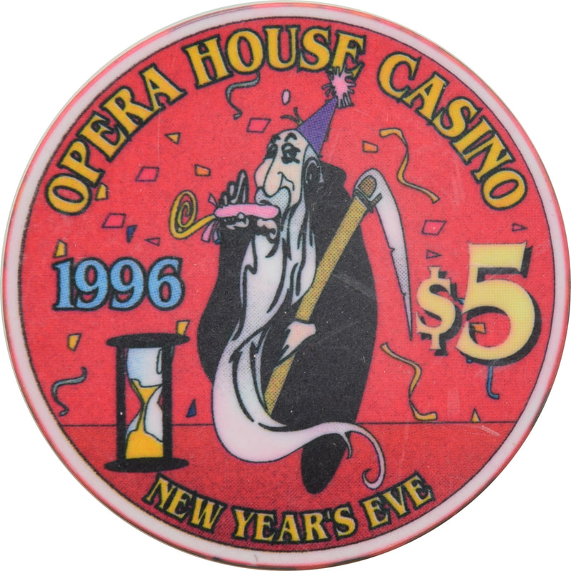 Opera House Casino N. Las Vegas Nevada  $5 Chip New Years 1996