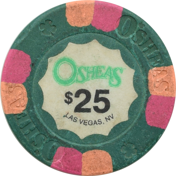 O'sheas Casino Las Vegas Nevada $25 Chip 2000