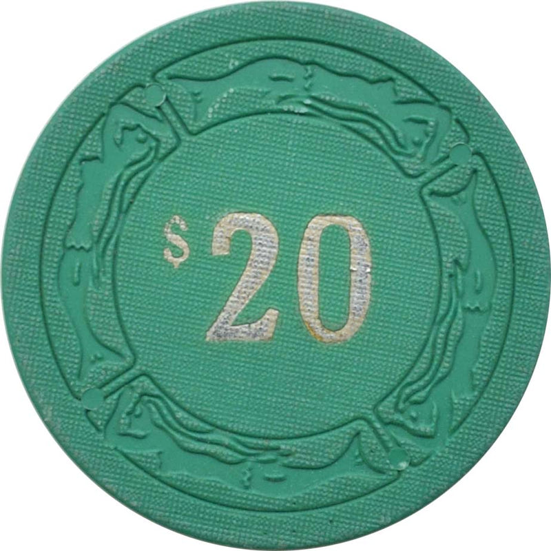 P & G Casino Petaluma California $20 Chip