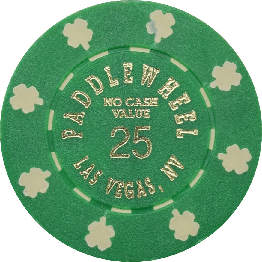 Paddle Wheel Casino Las Vegas Nevada 25 No Cash Value Chip 1988