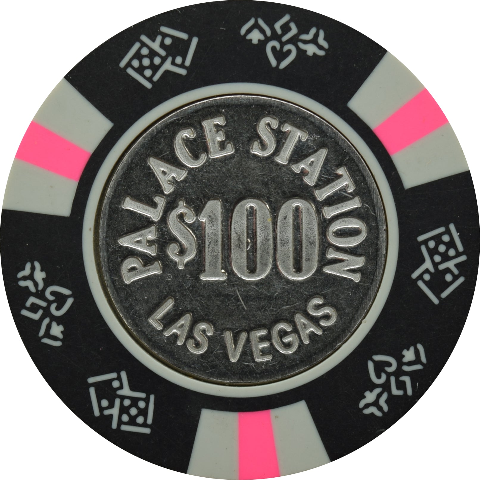 Palace Station Casino Las Vegas Nevada $100 Chip 1984